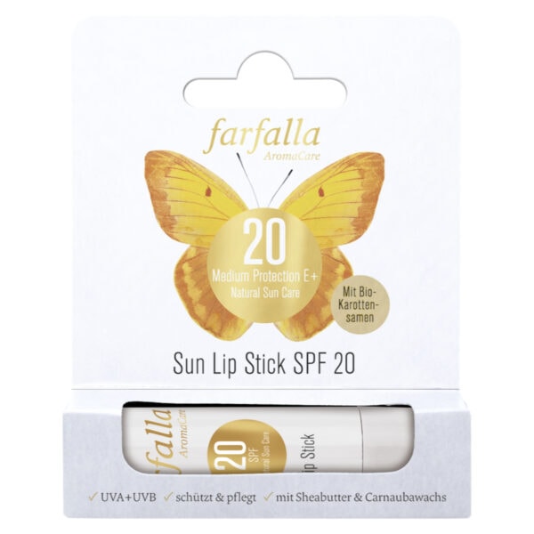 Farfalla Medium Protection E+ Sun Lip Stick SPF 20