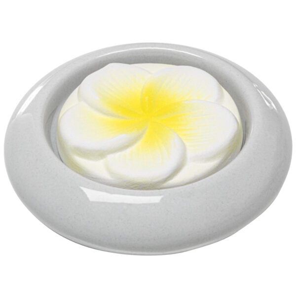 Baldini Frangipani Duftstein mit Duftsteinteller grau