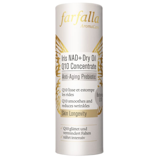 Farfalla Iris NAD+ Dry Oil Q10 Concentrate, 15 ml