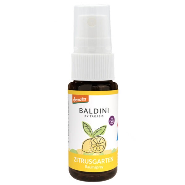 Baldini Zitrusgarten Mini-Raumspray bio, demeter, 10 ml