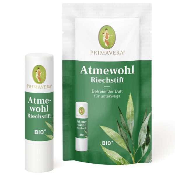 Primavera Atmewohl Riechstift, 0,8 ml, bio