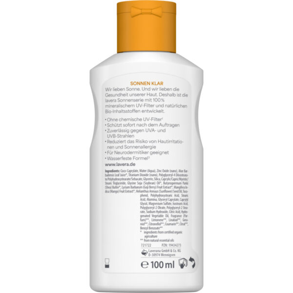 Lavera Sensitiv Sonnenlotion LSF 30, 100 ml