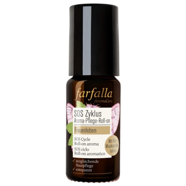 Farfalla SOS Zyklus Aroma-Pflege-Roll-on, 10 ml
